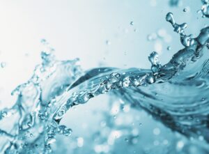 Das Bild zeigt sprudelndes Wasser